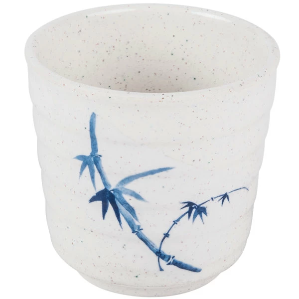 Thunder Group 9302BB Blue Bamboo 11 Oz. Melamine Tea Cup - 12/Case - Image 3
