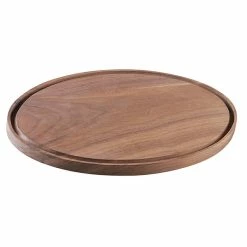 Cal-Mil 3053-78 Oval Walnut Serving Board - 8" X 12" X 3/4"