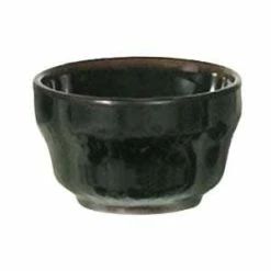 Thunder Group 9752TM Tenmoku Black 4 Oz. Melamine Mug - 12/Case
