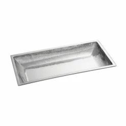 Tablecraft RB2813 Remington 27 1/2" X 13 1/2" Rectangular Stainless Steel Bowl