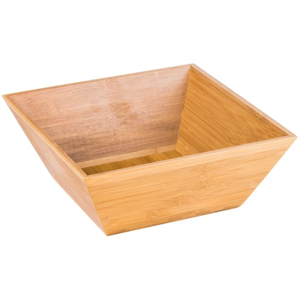 American Metalcraft BAM124 Square Bamboo Bowl - 12" X 4 1/2" - Image 2