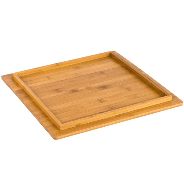 American Metalcraft BAM141 Square Bamboo Platter - 14 3/8" X 14 3/8" - Image 3