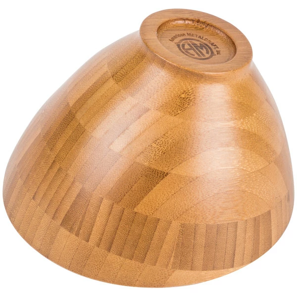 American Metalcraft BAMSL52 8 Oz. Bamboo Angled Bowl - Image 3