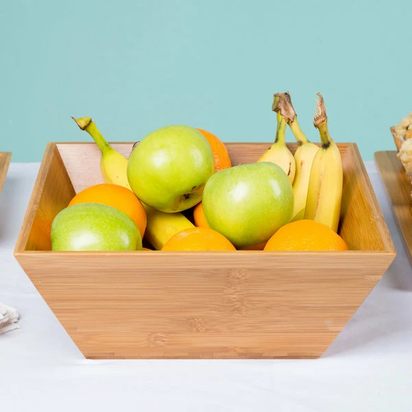 American Metalcraft BAM124 Square Bamboo Bowl - 12" X 4 1/2"