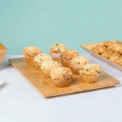 American Metalcraft BAM211 Rectangular Bamboo Platter - 21 1/2" X 13"