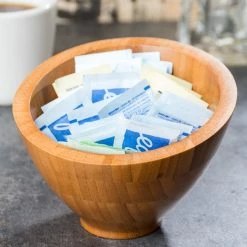 American Metalcraft BAMSL52 8 Oz. Bamboo Angled Bowl