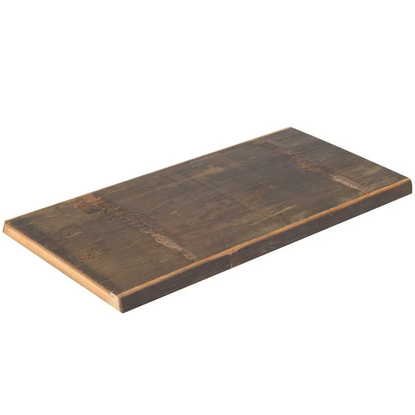 American Metalcraft BWB189 18 1/4" X 9" Carbonized Bamboo Serving Board - Image 3